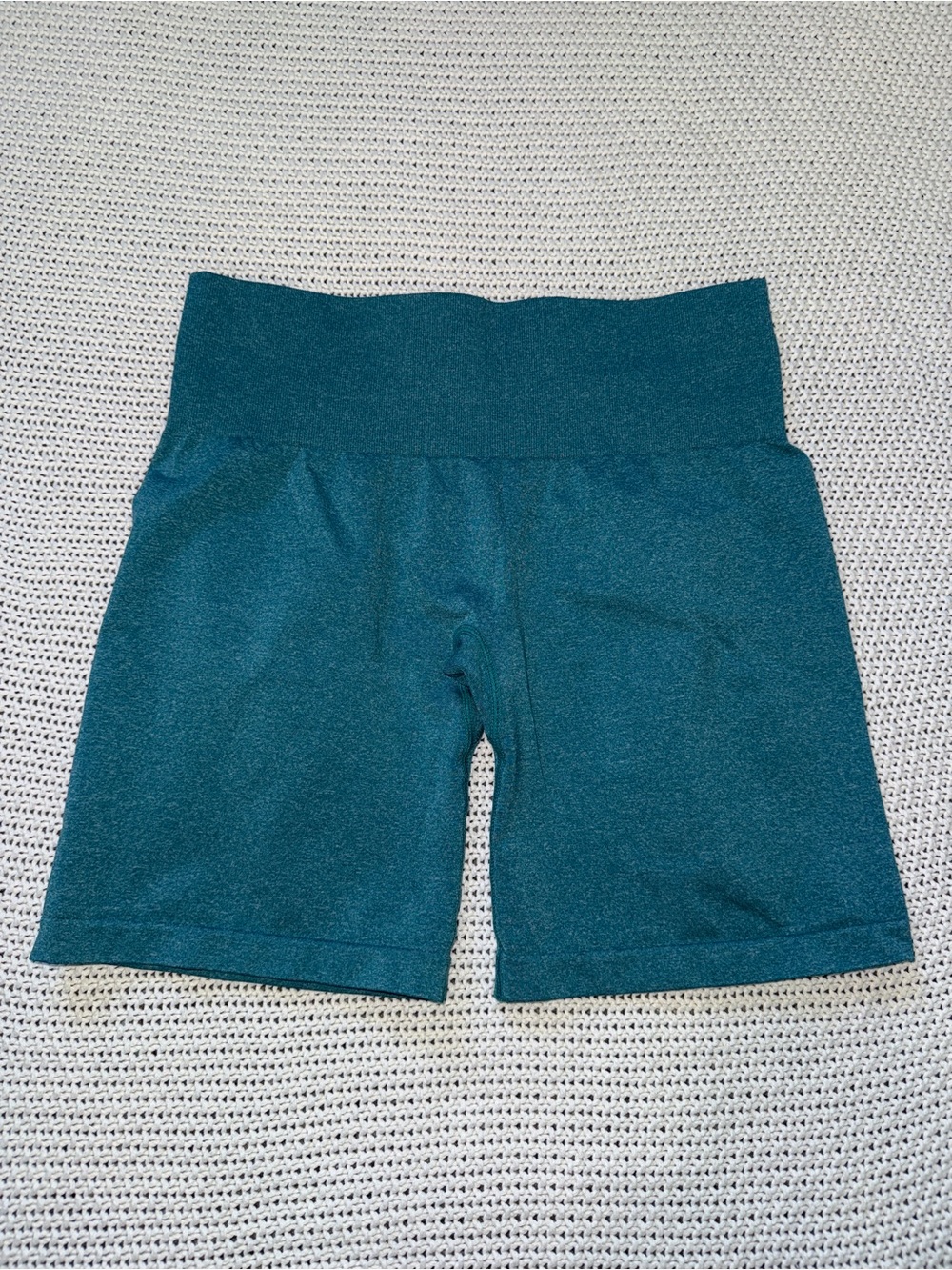 NVGTN High-Waist Teal Athletic Shorts